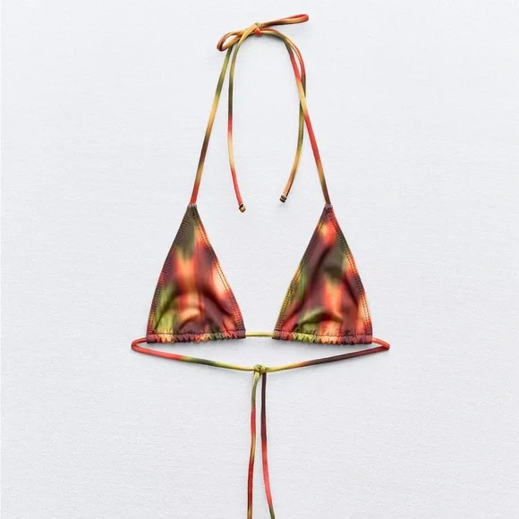 Zara Multicoloured Bikini Set - Size Small - Picture 2 of 5